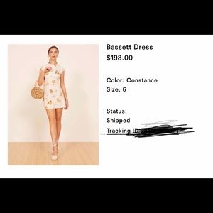 Reformation Bassett Dress size 6